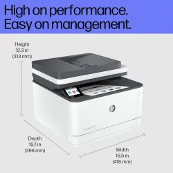 HP LaserJet 3104fdw Duplex Printer: Print, Copy, Scan, Self Reset Dual Band WiFi with self heal, Ethernet, Fast Printing Upto 33ppm, Easy and Secure Setup