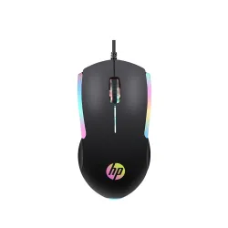 HP M160 USB Wired Gaming Optical Mouse with LED Backlight, 1000 DPI, 3 Buttons and Press Life Up to 3 Million Clicks, 1 