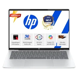 HP Omnibook 5 OLED AI Laptop (fb0001QU, Glacier Silver)