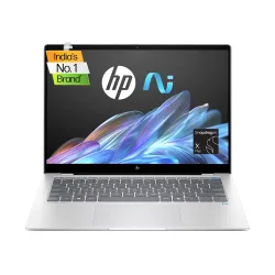HP OmniBook X Snapdragon X Plus (16GB RAM/512GB SSD/2.2K 16:10 87.81% STBR Touchscreen 400 nits/Windows 11/5MP Camera/Po
