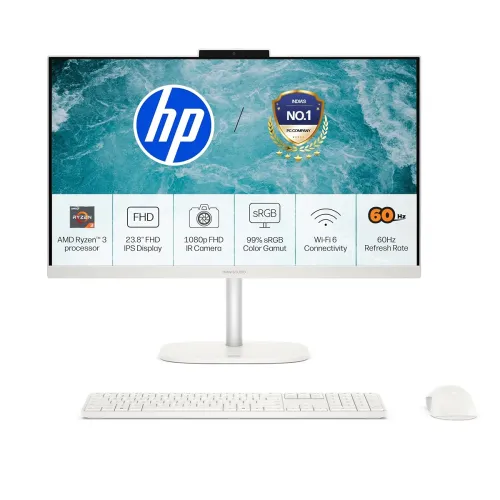 Image of HP OmniStudio All-in-One, AMD Ryzen 3 30, 8GB LPDDR5x, 512GB SSD, FHD