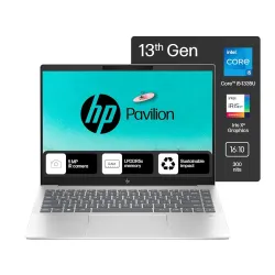 HP Pavilion Plus, Intel Core i5-1335U-13th Gen Laptop, (16GB LPDDR5x,512GB SSD),IPS, 300 nits, 14(35.6cm) 2K,Win 11, M