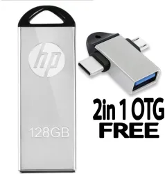 HP Flash Drive 128 GB Pen Drive with Tablet USB 2.0 Metal Case