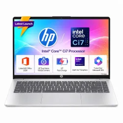 HP Premium EP Series (Intel 13th Gen Core i7-1355U, 16GB RAM, 512GB SSD, Win 11, MS Office 2024, Backlit KB, FHD Camera, 14''/35.6cm Anti-Glare Micro-Edge Display, Lightweight 1.4kg, Silver)...