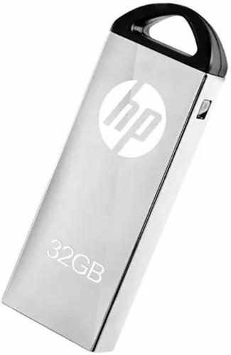 Image of HP v220w 32 GB Pen Drive Compatible with Laptop, Mobile, Netbook, Desktop Computer, Tablet USB 2.0 Metal Case  (White)