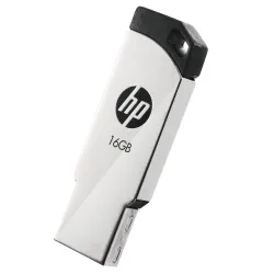 HP v236w 16GB USB 2.0 Pen Drive, Metal Silver