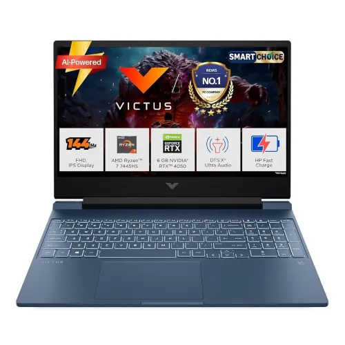 Image of HP Victus Ryzen 7 7445HS 16 GB /512 GB SSD /Windows 11 /6 GB Graphics Gaming Laptop