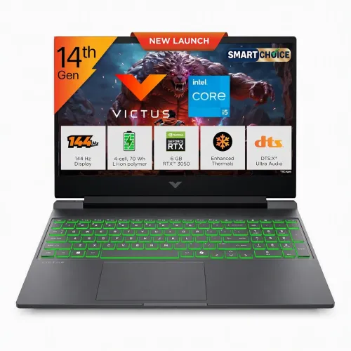 Image of HP Victus 15 14th Gen Intel Core i5 RTX 3050 Gaming Laptop