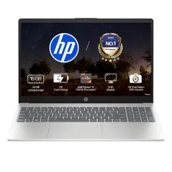 HP 15 AMD Ryzen 5 7520U Laptop, 16GB/512GB SSD, Silver