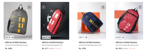 Image of Hrx Backpack Minimum 70% Discount