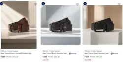 HRX by Hrithik Roshan Belts at minimum 92% Discount
