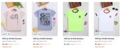 HRX by Hrithik Roshan Boys Printed T-shirt Starting At ₹134