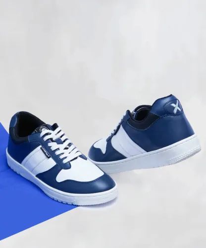 Image of HRX by Hrithik Roshan Cityscape Sneakers For Men (Navy , 9)