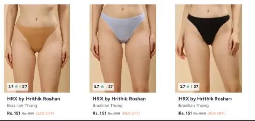 Image of HRX by Hrithik Roshan Clothings & Apparels at minimum 85% Discount