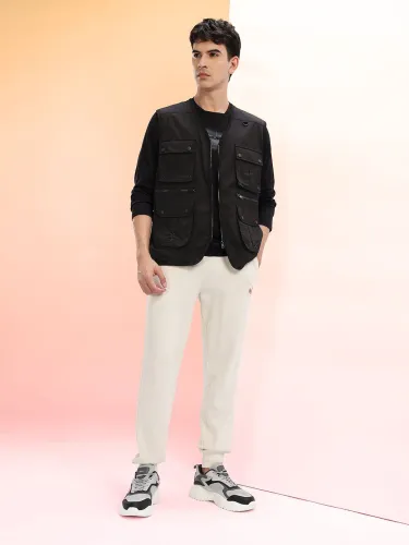 Image of HRX by Hrithik Roshan Pure Cotton Utility Lifestyle Jacket