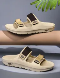 HRX by Hrithik Roshan Men Clogs Sandal (Beige, Brown , 6)