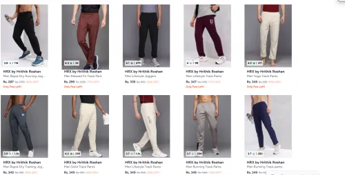 Image of HRX by Hrithik Roshan Men Rapid-Dry Running Joggers