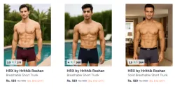 HRX by Hrithik Roshan Mens Trunk Starting @ ₹189