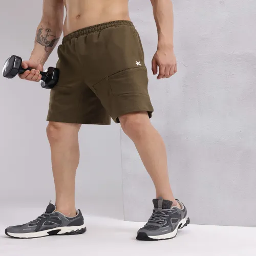 Image of HRX by Hrithik Roshan Men Iron Tribe Training Sports Shorts