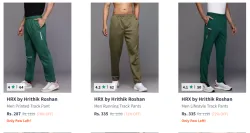 hrx by hrithik roshan Men Trackpants Minimum 70% Discount