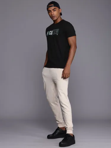 Image of HRX by Hrithik Roshan Men Typography Printed T-shirt