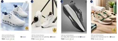 Image of HRX by Hrithik Roshan Men’s Sports Shoes at minimum 75% Discount