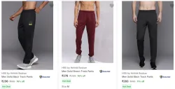 Hrx By Hrithik Roshan Mens Track Pants Upto 76% Discount