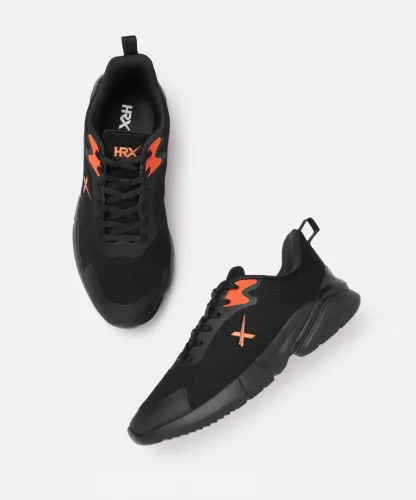 Image of HRX by Hrithik Roshan Running Shoes For Men (Black , 8)
