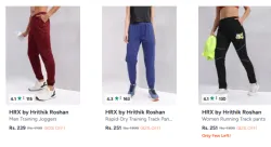 Hrx By Hrithik Roshan Track Pants Upto 82% Discount