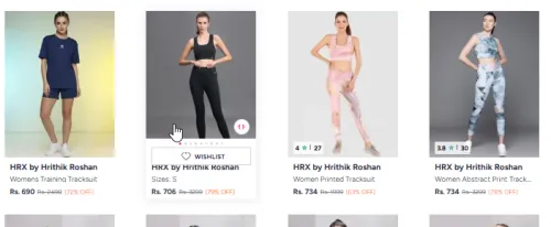 Image of Hrx By Hrithik Roshan Tracksuits at minimum 79% Discount