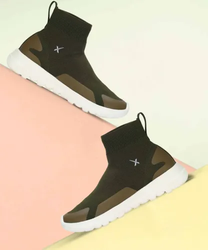 Image of HRX by Hrithik Roshan URBAN LITE High Tops For Women (Olive , 3)