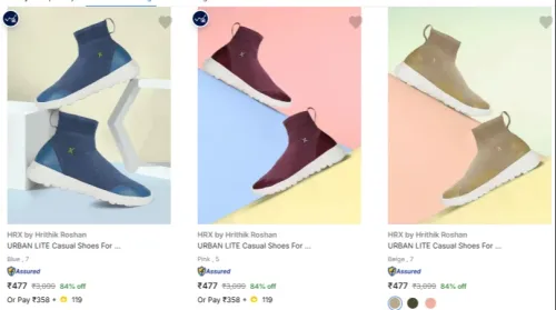 Image of HRX by Hrithik Roshan Women's Casual Shoes at minimum 84% Discount