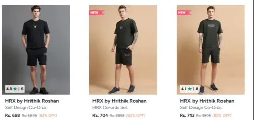 Image of Hrx By Hrithik Roshan Men’s Clothing up to 80% Discount