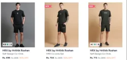 Hrx By Hrithik Roshan Men’s Clothing up to 80% Discount
