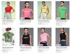 HRX by Hrithik Roshan T-shirt Starting at ₹118
