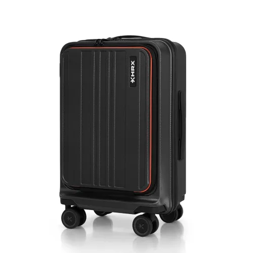 Image of HRX Charcoal Grey Cabin Size Urban Laptop 2.0 Polycarbonate Hard Shell Suitcase 