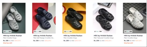 Image of HRX Clogs at MINIMUM 85% Discount