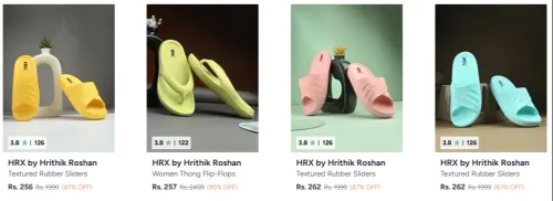 Image of HRX by Hrithik Roshan Footwear at minimum 87% Discount