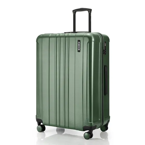 Image of HRX Force Large Size Dark Green Polycarbonate Hard Shell Suitcase