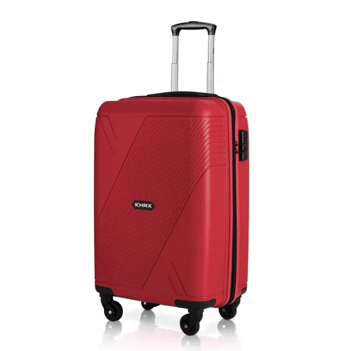 Image of HRX Icon Cabin Size Red Polypropylene Hard Shell Suitcase