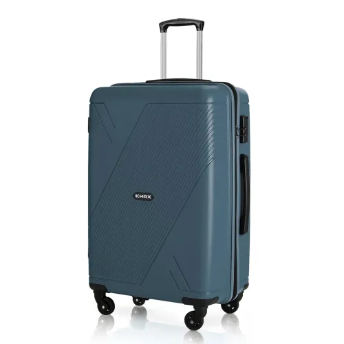 Image of HRX Icon Medium Blue Hard Shell Trolley Suitcase