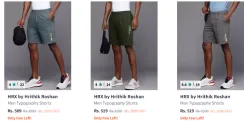 HRX Men Fashion Shorts 80% Discount