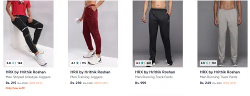 Image of HRX Men Joggers Starting @ ₹215