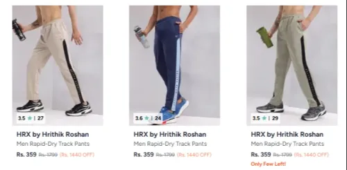 Image of HRX men's track pant @up to 80% discount