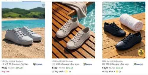Image of Hrx By Hrithik Roshan Men’s Casual Shoes Minimum 80% Discount