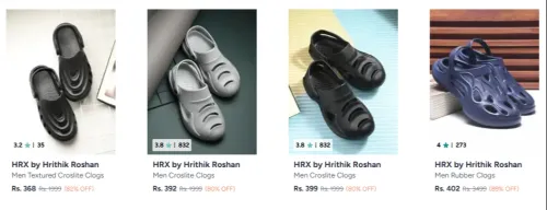 Image of HRX Men's Clogs upto 89% discount 