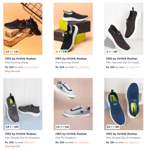 Image of HRX Men's Shoes Up to 80% Discount