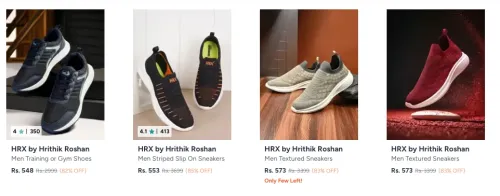 Image of HRX Men's shoes upto 85% discount 