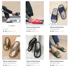  HRX Mens Sliders Upto 89% Discount