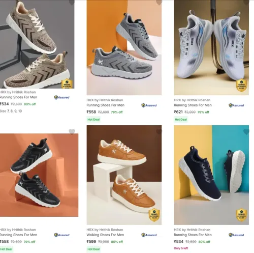 Image of Hrx Men’s Sports Shoes From ₹499